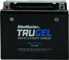 Load image into Gallery viewer, BikeMaster TruGel Battery MG12-BS