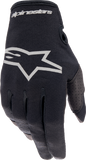 Radar Gloves Black/Brushed Silver Sm