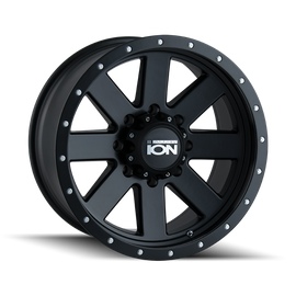 ION Type 134 17x8.5 / 6x139.7 BP / 6mm Offset / 106mm Hub Matte Black/Black Beadlock Wheel