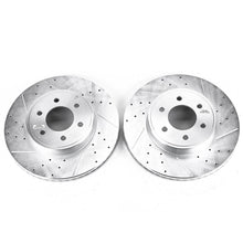 Load image into Gallery viewer, Power Stop 2003 Dodge Durango Front Evolution Drilled &amp; Slotted Rotors - Pair