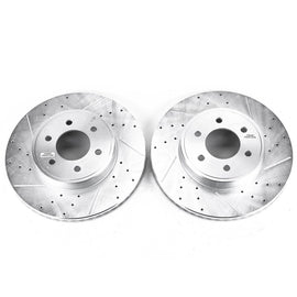 Power Stop 2003 Dodge Durango Front Evolution Drilled & Slotted Rotors - Pair