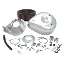 Load image into Gallery viewer, S&amp;S Cycle 08-17 Tri-Glide/CVO Stock-Bore Throttle By Wire Models Teardrop Air Cleaner Kit - Chrome