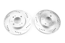 Load image into Gallery viewer, Power Stop 17-18 Mitsubishi Mirage Front Evolution Drilled &amp; Slotted Rotors - Pair