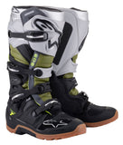 Tech 7 Enduro Boots Blk/Slvr/Mltry Grn Sz 10