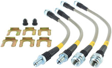 Load image into Gallery viewer, StopTech 4/90-99 Mitsubishi 3000GT Stainless Steel Front Brake lines