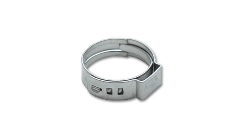 Vibrant One Ear Stepless Pinch Clamps 20.3-23.5mm clamping range (Pack of 10) SS 7mm band width