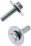 8mm Hex Head Flange Bolt 6x1.0x20mm W/16mm Washer 10/Pk
