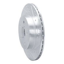 Load image into Gallery viewer, R1 2015-2025 Subaru WRX Rear Right Drilled &amp; Slotted Silver Brake Rotor