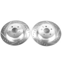 Load image into Gallery viewer, Power Stop 15-19 Ford Edge Rear Evolution Drilled &amp; Slotted Rotors - Pair