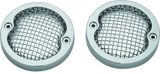 Kuryakyn Mesh Turn Signal Bezels 3-1/4in Chrome