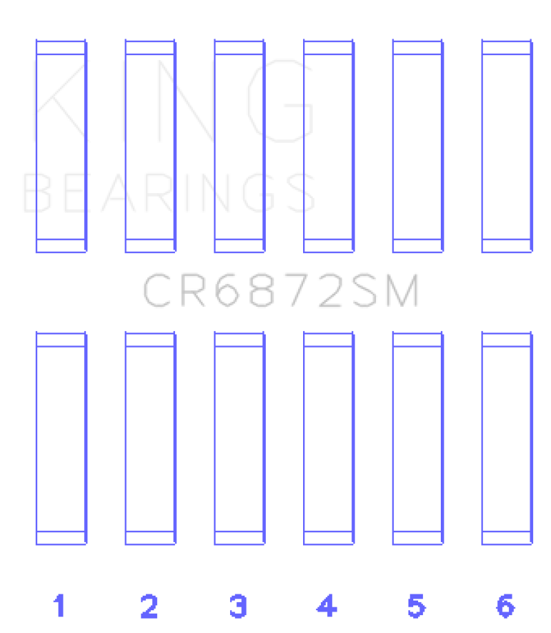 King Toyota 1GR-FE Connecting Rod Bearing Set - Size STD