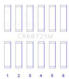King Toyota 1GR-FE Connecting Rod Bearing Set - Size +.25mm