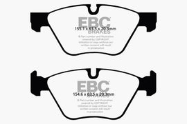 EBC 11+ BMW 528 2.0 Turbo (F10) Redstuff Front Brake Pads