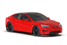 Load image into Gallery viewer, Rally Armor 21-25 Tesla Model S / S Plaid Black UR Mud Flap w/Red Logo