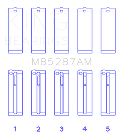 King Toyota 1ZZ-FE (Size .50) Main Bearing Set