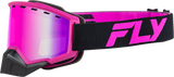 Focus Snow Goggle Black/Pink W/ Pink Mirror/Rose Lens