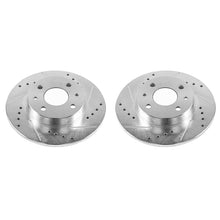 Load image into Gallery viewer, Power Stop 12-18 Fiat 500 Rear Evolution Drilled &amp; Slotted Rotors - Pair