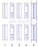 King Subaru EJ20/EJ22/ EJ25 (Including Turbo) Coated Crankshaft Main Bearing Set