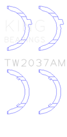 King Engine Bearings BMW M5 E39 5.0L V8 S62B50 Thrust Washers