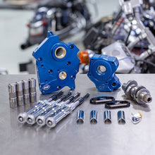 Load image into Gallery viewer, S&amp;S Cycle 2017+ Oil Cooled M8 Models Chain Drive 475C Cam Chest Kit w/ Chrm Pushrod Tubes Incl. VVT