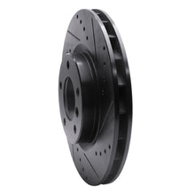 Load image into Gallery viewer, R1 95-99 BMW M3 E36 Left Front Drilled &amp; Slotted Black Brake Rotor