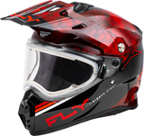 Trekker Cw Conceal Helmet Elec Shld Red/Black Xl