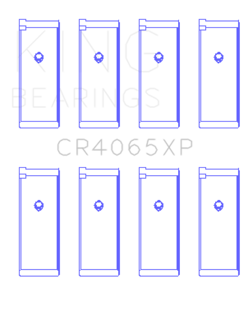 King Nissan KA-24DE Performance Rod Bearing Set - Size +0.25mm