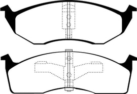 EBC 95-97 Chrysler Concorde 3.3 Greenstuff Front Brake Pads