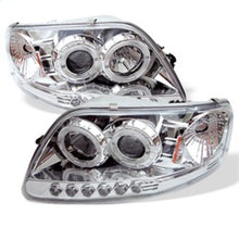 Load image into Gallery viewer, Spyder Ford F150 97-0 Projector - LED Halo Amber Reflctr LED Chrome PRO-YD-FF15097-1P-AM-C