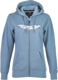 Women'S Fly Corporate Zip Up Light Blue Md
