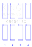 King Bearings Honda F23A/F23Z/K20A3 Connecting Rod Bearing Set