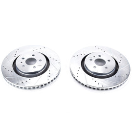 Power Stop 15-18 Ford Edge Front Evolution Drilled & Slotted Rotors - Pair