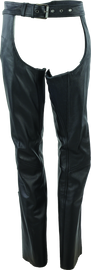 Kuryakyn Leather By River Road Plains Leather Chaps Black Womens - Medium