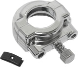Throttle Clamp Single Cable Chrome