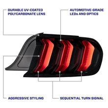 Load image into Gallery viewer, Form Lighting 2015-2023 Ford Mustang LED Tail Lights Smoke (Pair)