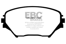 EBC 01-03 Toyota RAV 4 2.0 Ultimax2 Front Brake Pads