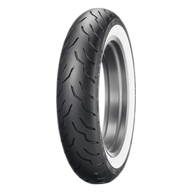 Dunlop American Elite Bias Front Tire - 130/90B16 M/C 67H TL  - Wide Whitewall
