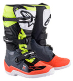 Tech 7s Boots Dark Grey/ Red Fluo/Yellow Fluo Sz 05