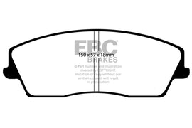 EBC 05-09 Chrysler 300 2.7 Ultimax2 Front Brake Pads
