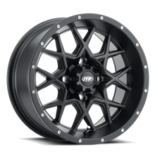 Load image into Gallery viewer, ITP Hurricane 16X7 / 4x136 BP / 5+2 Offset Matte Black Wheel
