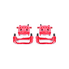 Power Stop 05-06 Saab 9-2X Front Red Calipers w/Brackets - Pair