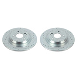 Power Stop 17-20 Acura MDX Rear Evolution Drilled & Slotted Rotors - Pair