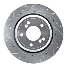 Load image into Gallery viewer, R1 00-06 BMW M5 Rear Left Drilled &amp; Slotted Silver Brake Rotor