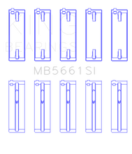 Load image into Gallery viewer, King Volkswagen AMB/BYK/BBX Silicon Bi-Metal Aluminum Main Bearing Set - Size STD