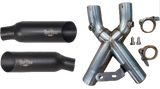 Shorty Dual Muffler Black Busa