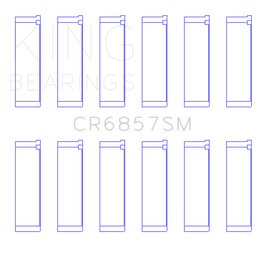 King Chrysler Pentastar 3.6L ERB V6 (Size +.50mm) Connecting Rod Bearing Set