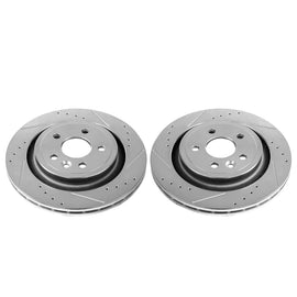 Power Stop 11-18 Volvo S60 Rear Evolution Drilled & Slotted Rotors - Pair