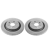 Power Stop 11-18 Volvo S60 Rear Evolution Drilled & Slotted Rotors - Pair