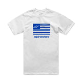 Flag Csf Tee White/Blue 2x