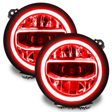 Load image into Gallery viewer, Oracle Jeep Wrangler JL/Gladiator JT RGB+W Headlight DRL Upgrade Kit - ColorSHIFT SEE WARRANTY
